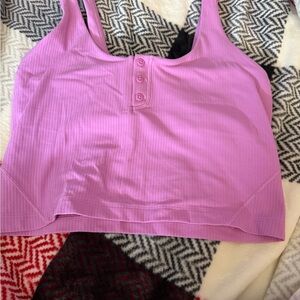 Lululemon Pink Ribbed Align Tank Top